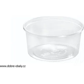 Miska plastová kulatá 250 ml čirá PP - Miska plastová kulatá 250