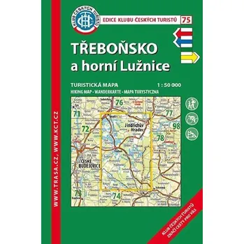 Třeboňsko a horní Lužnice - mapa KČT 1:50 000 číslo 75 - 9. vydání 2018 - Klub Českých Turistů