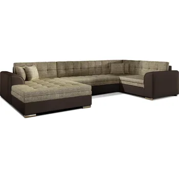 Sedací souprava Rohová sedačka ESSLOR, levá, hnědá/tmavě hnědá +možnost VÝNOSU + vyzvednutí ZDARMA