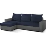 Rohová sedačka CALEDON, tmavě modrá/světle šedá +možnost VÝNOSU + vyzvednutí ZDARMA