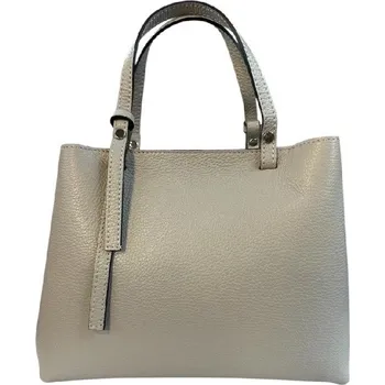 Vera Pelle střední kožená kabelka šedá 2260 dk D86 šedá