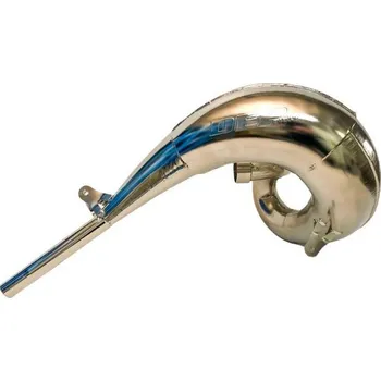 Výfuk pro motocykl DEP PIPES ARMOURED difuzor/komora/rezonanční trubice poniklovaná (FRONT EXHAUST PIPE NICKEL): RIEJU MR 250-300, MR PRO 250-300 23-, GAS GAS EC 250/300 18-20 (zesílený 1,2 mm) (DEP PIPES ARMOURED difuzor/komora/rezonanční trubice poniklovaná (FRONT EXHAUST