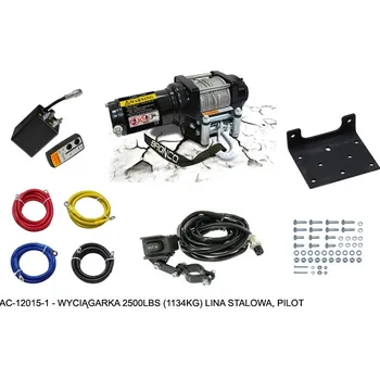 Rybářský naviják BRONCO naviják 2500LBS (1134KG) lanko ocelová 4.8mm X 15.2M, dálkové ovládání (BRONCO naviják 2500LBS (1134KG) lanko ocelová 4.8mm X 15.2M, dálkové ovládání)