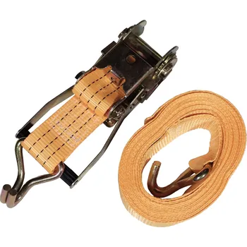 Upínací popruh TOPTRADE pás upínací, s háky a ráčnou, do 3000 kg, 50 mm x 6 m (TOPTRADE pás upínací, s háky a ráčnou, do 3000 kg, 50 mm x 6 m)