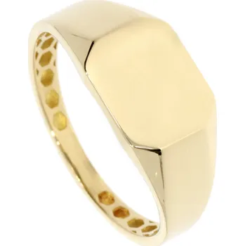 Prsten Zlatnictví Helios Zlatý pánský prsten v lesku Velikost: 61,5, Váha: 2,5g