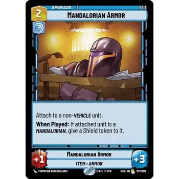 Sběratelská karetní hra Mandalorian Armor 073/262 - Shadows of the Galaxy Typ karty: Foil