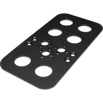 Vývojová deska Hliníková základová deska P – montážní platforma, černá, 64x124 mm (pro MG995/MG996)