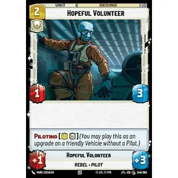 Karetní hra Hopeful Volunteer 246/202/744 - Jump to Lightspeed Typ karty: Foil