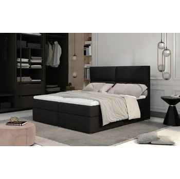 Postel Boxspring PILANSI 14 180x200, černá látka +možnost VÝNOSU + vyzvednutí ZDARMA