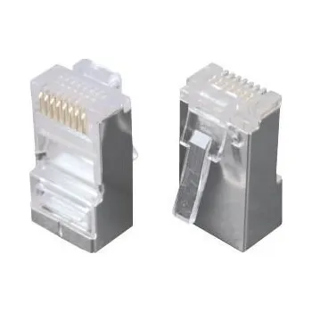 Síťový kabel Solarix Konektor RJ45 CAT5E STP 8p8c stíněný neskládaný na licnu / 100 ks KRJ45/5SH 11238804