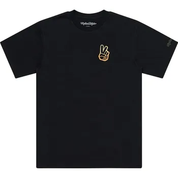 Pánské tričko tričko krátký rukáv pánské TROY LEE DESIGNS PEACE OUT BLACK (70157305) - M