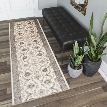 Koberec Běhoun na míru DUBAI - orient 3 - béžový Rozměr koberce: 100 cm