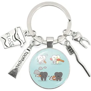 Roztomilá klíčenka nejen pro zubaře | klíčenka, dárek pro zubaře - 33