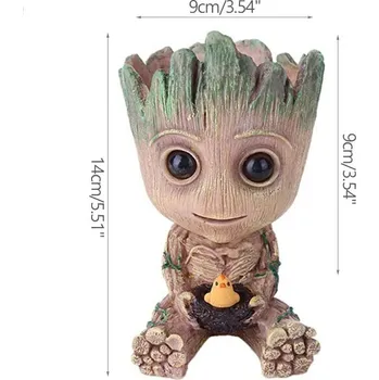 Květináč stromový muž groot pro děti i fanoušky | dekorace, květináč - A-6-M