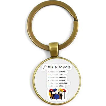 Friends přívěsek na klíče, klíčenka s motivem ze seriálu Přátelé | klíčenka, dárek - 27