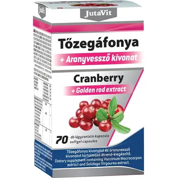 Fitness strava JutaVit Cranberry 800 mg + Golden Rod Extract 70 softgels