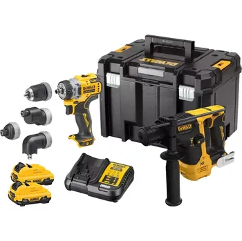 DCK2101L2T Aku bezuhlíková kombo sada nářadí 12V 2x3,0 Ah XR DeWALT