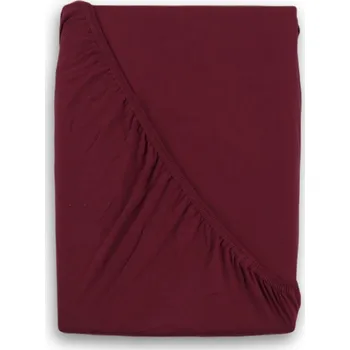 Prostěradlo Jersey prostěradlo s lycrou 180x200cm vínové