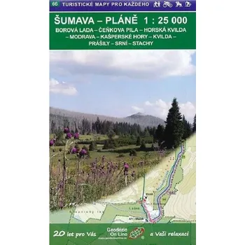 Šumava Pláně 1:25 000 - Turistické mapy pro každého číslo 66 - Geodézie On Line