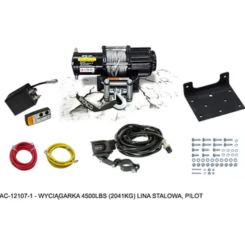 Rybářský naviják BRONCO naviják 4500LBS (2041KG) lanko ocelová 5.5mm X 15.2M, dálkové ovládání (BRONCO naviják 4500LBS (2041KG) lanko ocelová 5.5mm X 15.2M, dálkové ovládání)