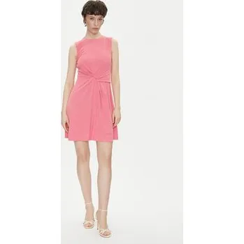 Dámské šaty Silvian Heach Koktejlové šaty Ereni GPP25331VE Růžová Slim Fit 38