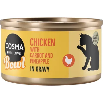 Krmivo pro kočku 12x80g Cosma Bowl - kuřecí prsa