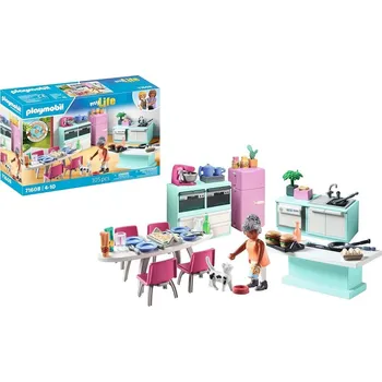 Stavebnice Playmobil PLAYMOBIL® 71608 Kuchyň s jídelním koutem