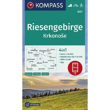 Riesengebirge Krkonoše mapa Kompass 1:50 000 číslo 2087 - Kompass