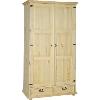 Komoda Šatní skříň CORDOBA Slim SZY101 kombinovaná SKLADEM Barevné provedení: Bezbarvý vosk K09