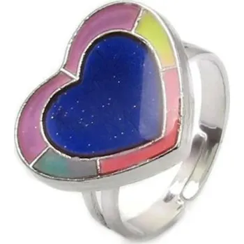 Prsten Prsten srdce měnící barvu podle nálady | náladový prsten, emoční šperk - 39