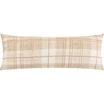 Povlak na dekorativní polštářek POVLAK na relaxační polštář KREP Béžová,Bílá BX1001339 - 45x120 cm