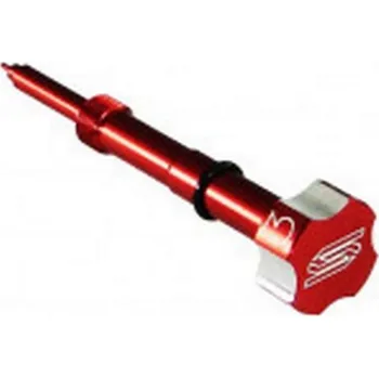 Palivový systém pro motocykl SCAR závodní šroub pro nastavení směsi KEIHIN barva červená (SCAR závodní šroub pro nastavení směsi KEIHIN barva červená)