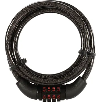 Motozámek OXFORD ochrana proti krádeži (lanko) COMBI6 COMBINATION LOCK zámek na kód 6mm X 1500mm barva černá (OXFORD ochrana proti krádeži (lanko) COMBI6 COMBINATION LOCK zámek na kód 6mm X 1500mm barva černá)