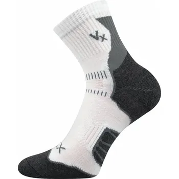 Dámské oblečení Dámské - pánské- cyklistické sportovní ponožky - střední výška Falco - Boma Fuski - bílá barva (-vysoká prodyšnost)