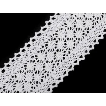 Bavlněná krajka / vsadka paličkovaná šíře 60 mm