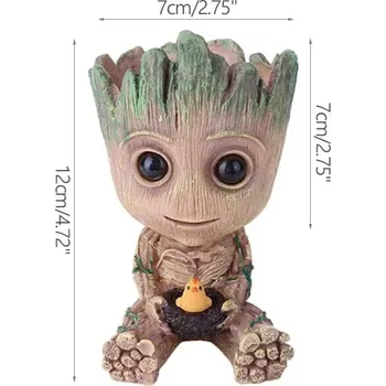 Květináč stromový muž groot pro děti i fanoušky | dekorace, květináč - A-5-s