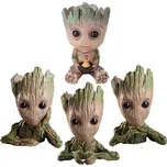 Roztomilý Groot květináč, postavička na tužky | květináč, figurka - Sada 4ks B