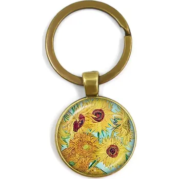 Klíčenka s motivem Van Gogh děl | stylová klíčenka, přívěsek na klíče - 3