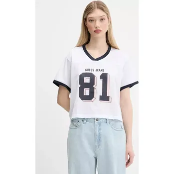 Pánské tričko Tričko Guess Jeans bílá barva, W5GI59 KCTE2 W5GI59.KCTE2 00X, vel. XS