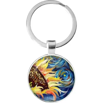 Klíčenka s motivem Van Gogh děl | stylová klíčenka, přívěsek na klíče - 34