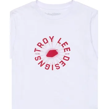 Pánská móda tričko krátký rukáv dětské TROY LEE DESIGNS ROTATION WHITE (72473000) - L