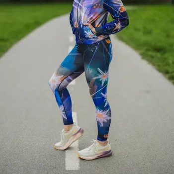 Dámské legíny TERMOVEL Dámské legíny BLUE FLOWER VELIKOST: L