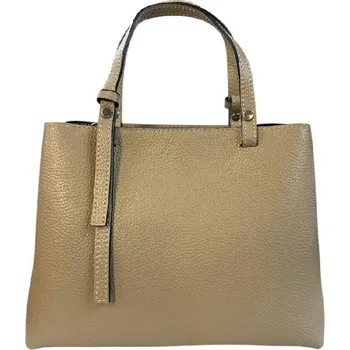 Kabelka Vera Pelle střední kožená kabelka béžová 2260 dk D05 béžová