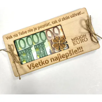 Milion korun k narozeninám EUR Nápis: Vlastní jména (do poznámky uvést) - PLATBA PŘEDEM!