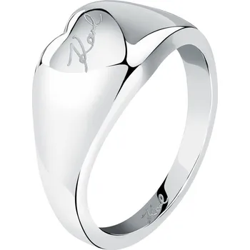 Prsten Pečetní prsten z ušlechtilé oceli - serce, logo Karl Lagerfeld - KL541-9677