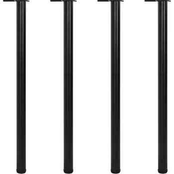 Jídelní stůl Nábytek XL 4 výškově nastavitelné stolové nohy 1100 mm černé 242141
