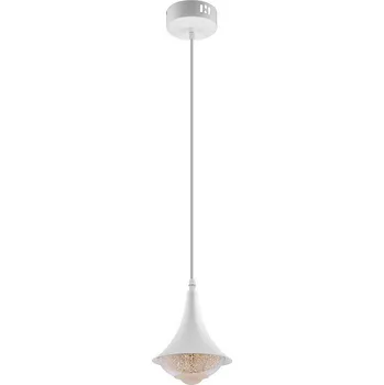 LED Lustr na lanku LED/9W/230V pr. 14 cm bílá