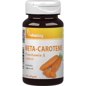 Fitness strava Vitaking Beta-Carotine Provitamin-A – 25,000 IU 100 softgels