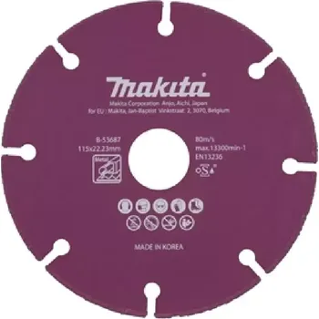 Řezný kotouč B-53687 Kotouč řezný diamantový 115x1,3x22,23mm Makita