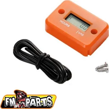 Osvětlení pro motocykl FM-PARTS indukční měřič motohodin voděodolný barva oranžová (EL) (FM-PARTS indukční měřič motohodin voděodolný barva oranžová (EL))